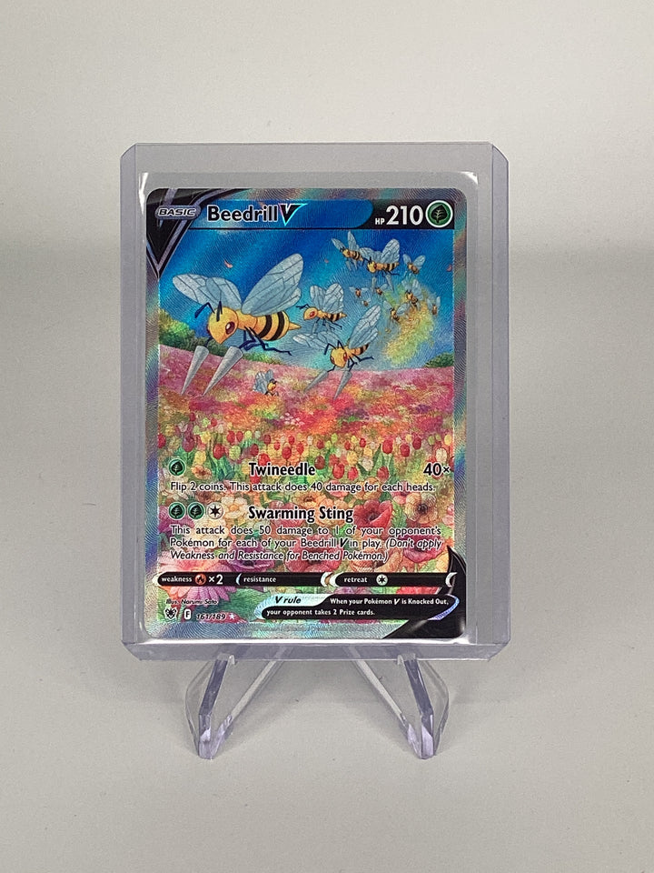 Pokemon TCG 2022 Beedrill V Sword & Shield Astral Radiance Ultra Rare Holofoil, 161/189