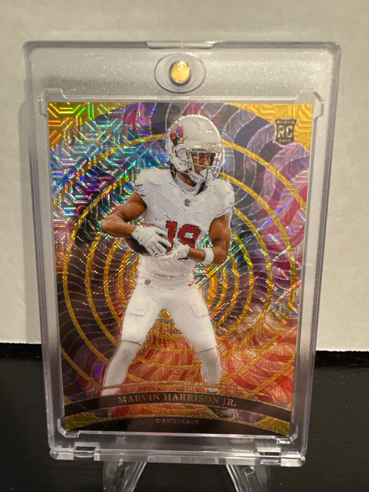 Marvin Harrison Jr. 2024 Panini Select SSP Case Hit Color Wheel Gold Prizm, 06/10