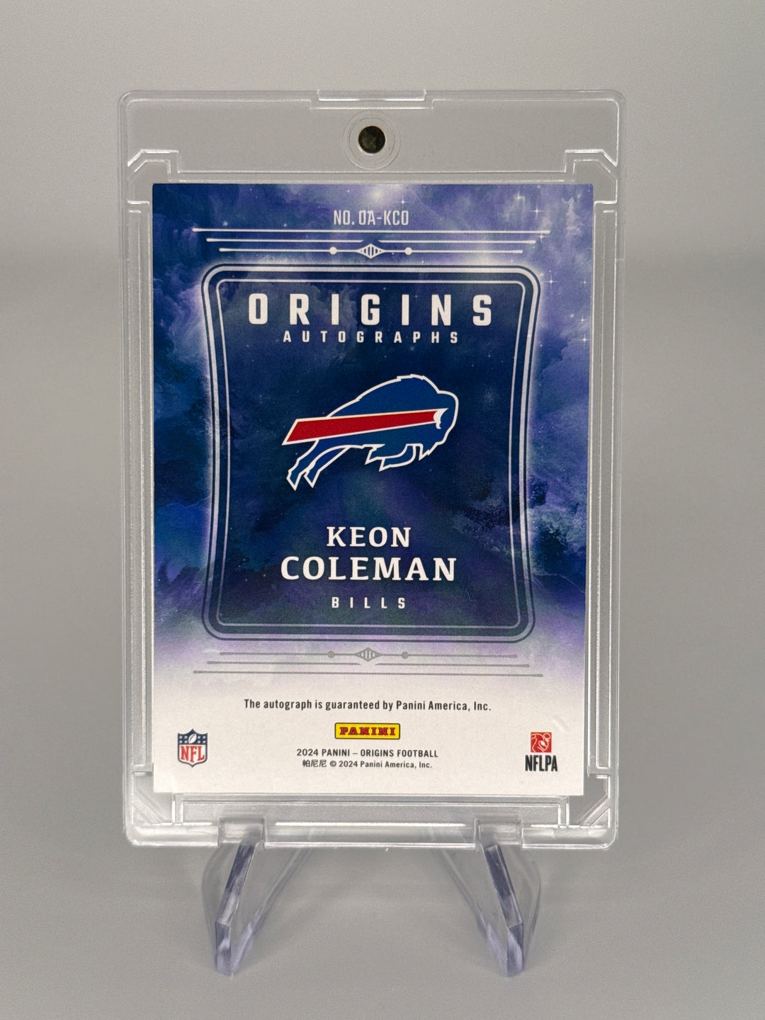 Keon Coleman 2024 Panini Origins Silver Signatures Rookie Auto, 41/49