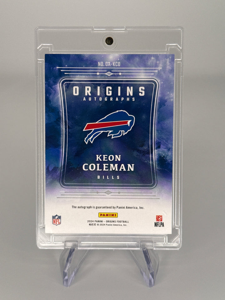 Keon Coleman 2024 Panini Origins Silver Signatures Rookie Auto, 41/49