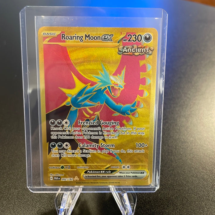Pokemon TCG 2023 Roaring Moon EX Gold Paradox Rift, 262/182