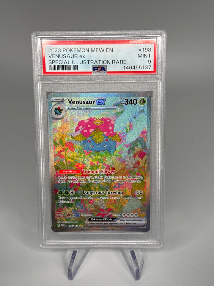 Pokémon TCG 2023 Venusaur EX Special Illustration Rare, 198/165, PSA 9 Mint