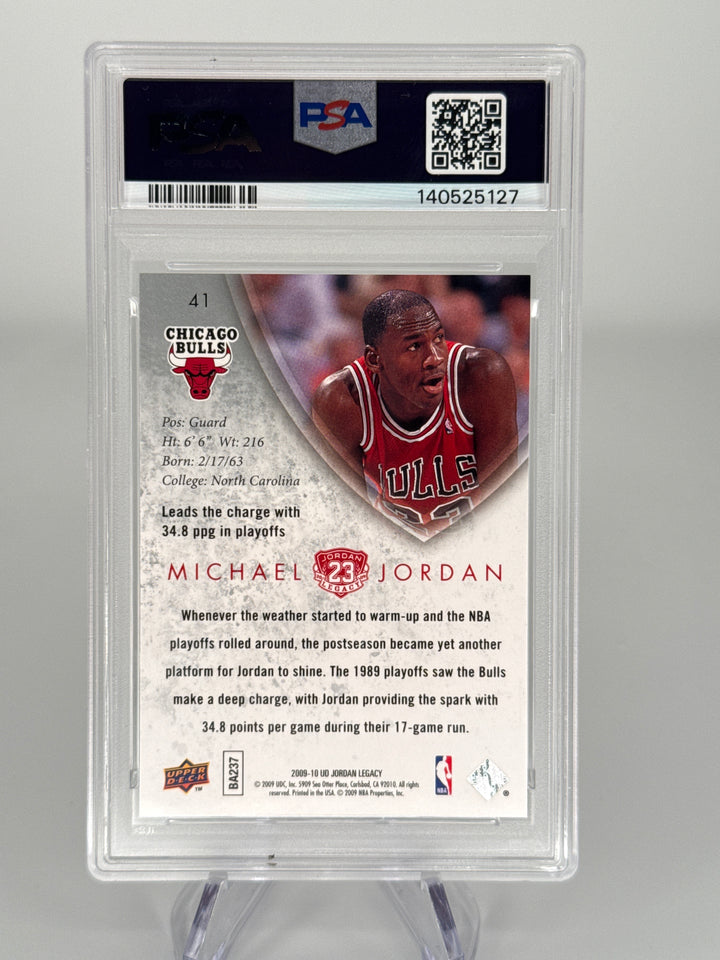 Michael Jordan 2009 Upper Deck Jordan Legacy Gold, PSA 10 Gem Mint