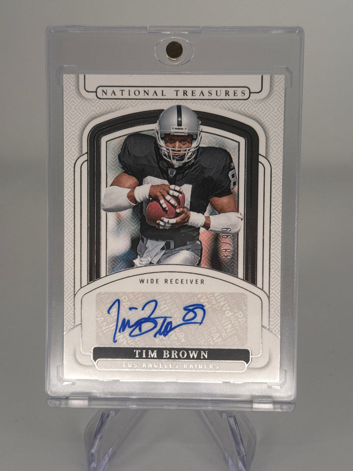Tim Brown 2024 Panini National Treasures Auto, 38/99