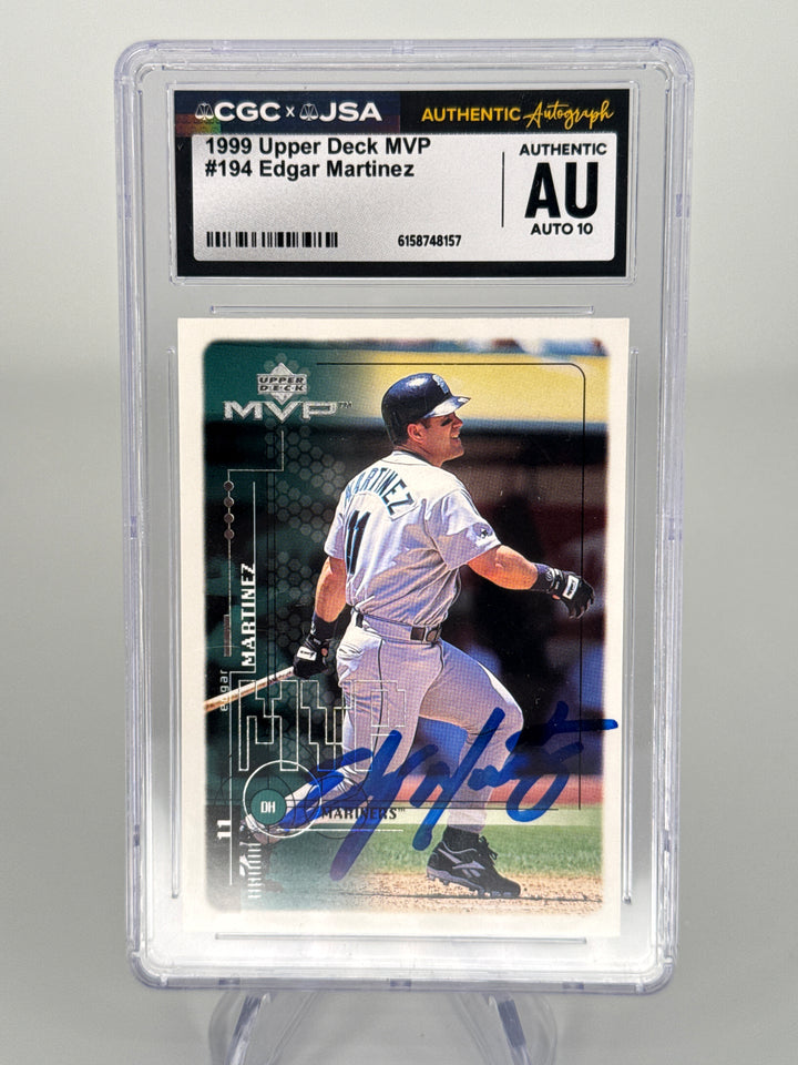Edgar Martinez 1999 Upper Deck CGC/JSA Authentic Auto