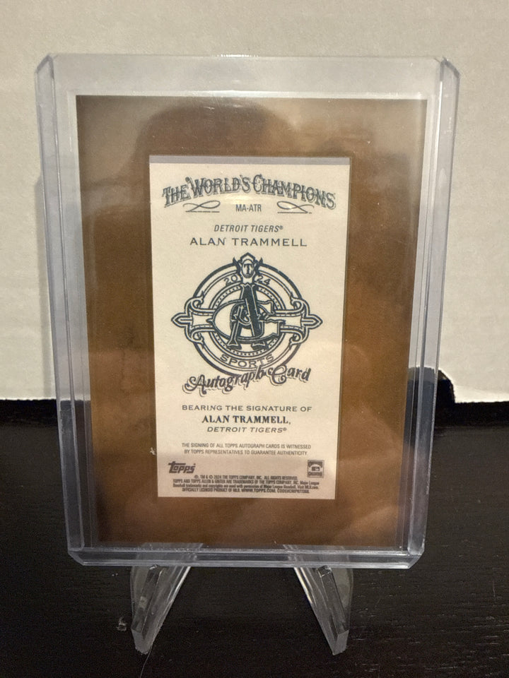 Alan Trammell 2024 Allen & Ginter Framed Auto
