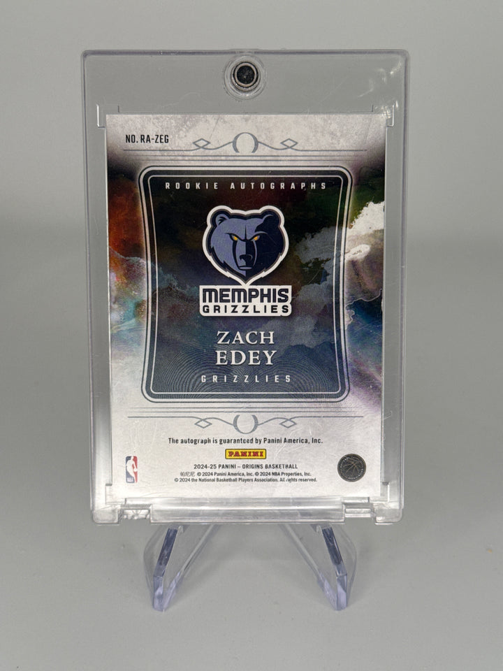 Zach Edey 2024 Panini Origins Rookie Auto