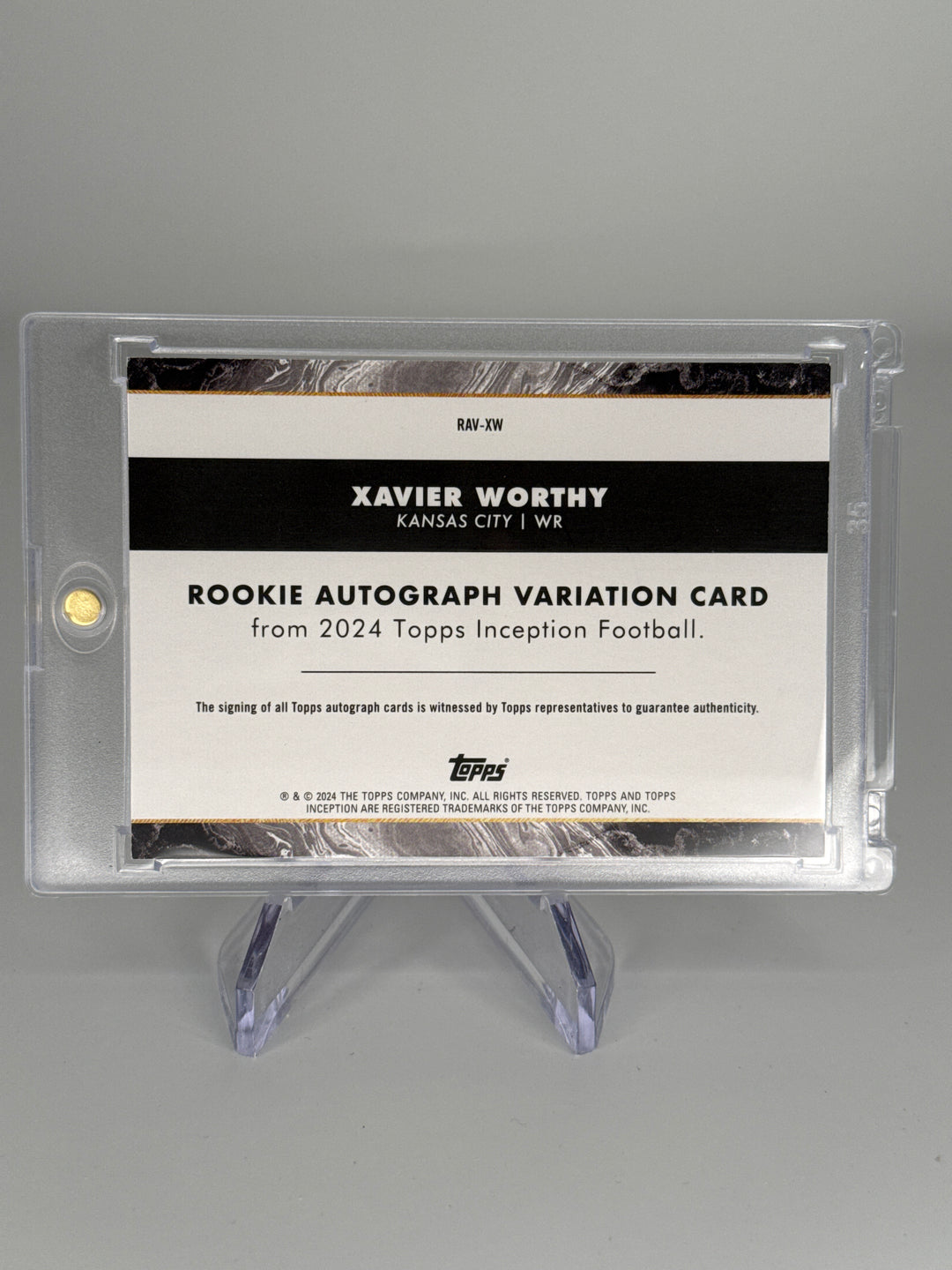 Xavier Worthy 2024 Topps Inception Rookie Auto Purple, 111/125