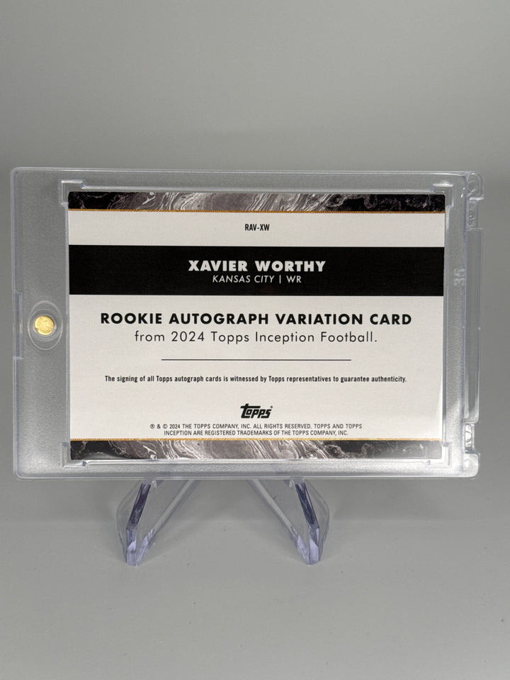 Xavier Worthy 2024 Topps Inception Rookie Auto Purple, 111/125