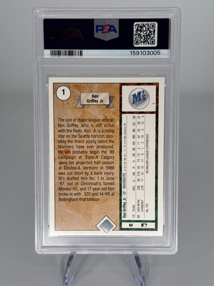 Ken Griffey Jr. 1989 Upper Deck Star Rookie, PSA 7