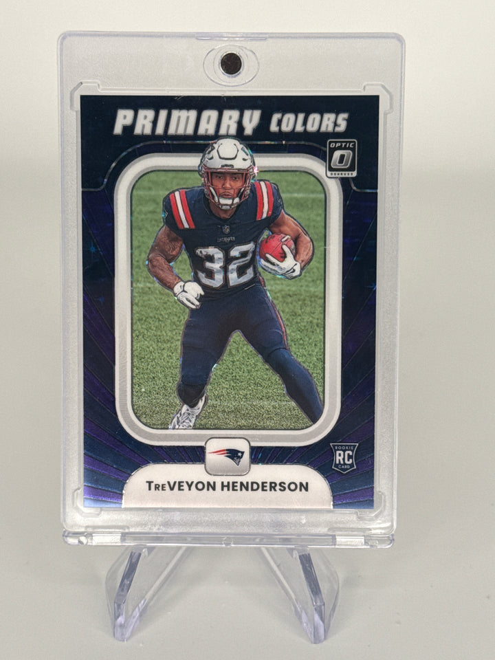 Treveyon Henderson 2025 Panini Donruss Optic Primary Colors Purple Stars Rookie, 21/25
