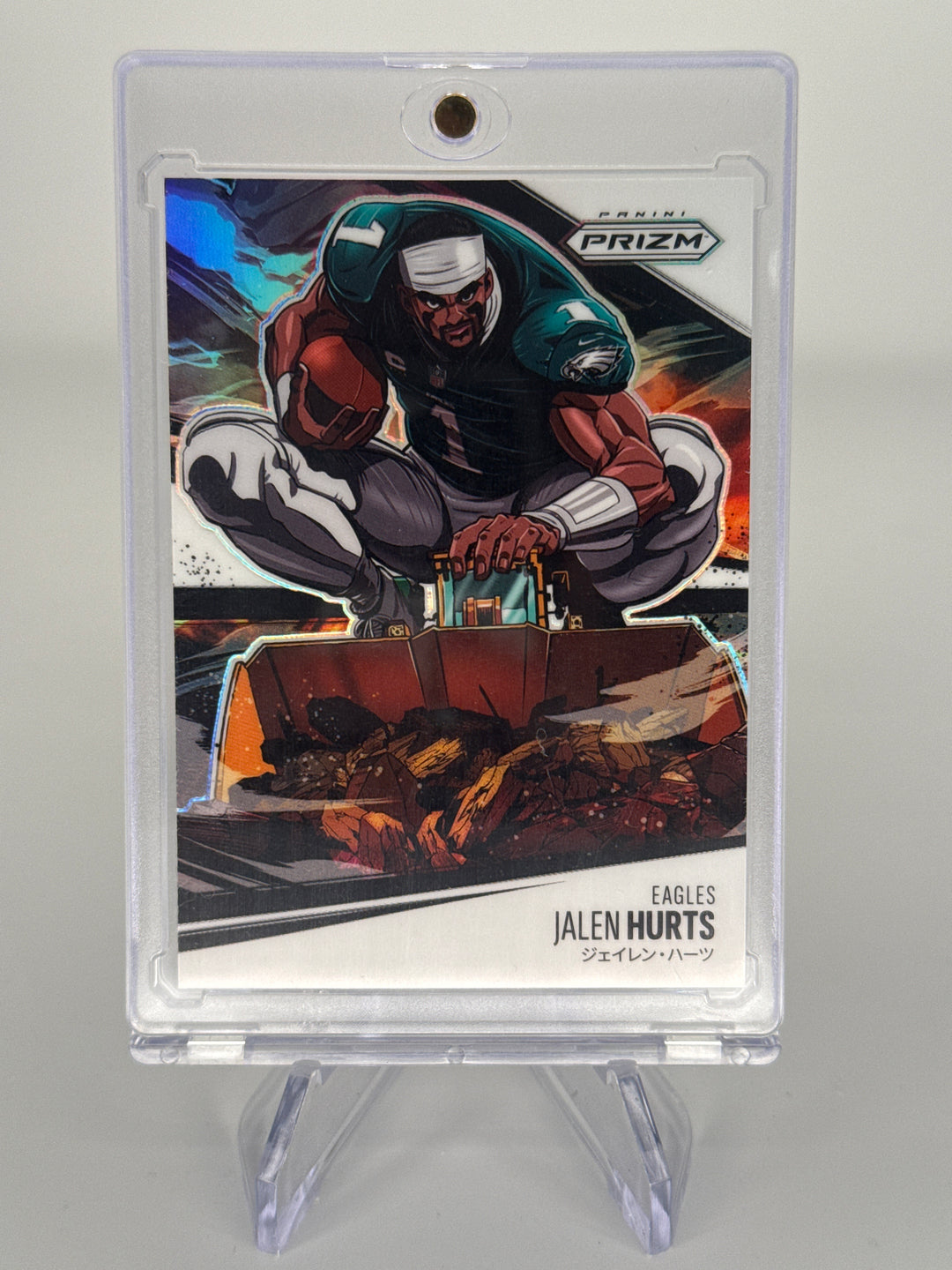 Jalen Hurts 2025 Panini Prizm Manga Vertical SSP Case Hit