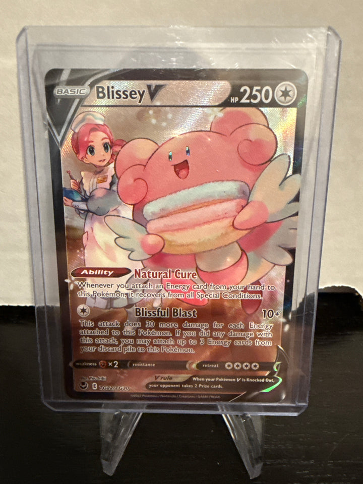 Pokemon TCG 2022 Blissey V Silver Tempest Trainer Gallery Holo, TG22/TG30