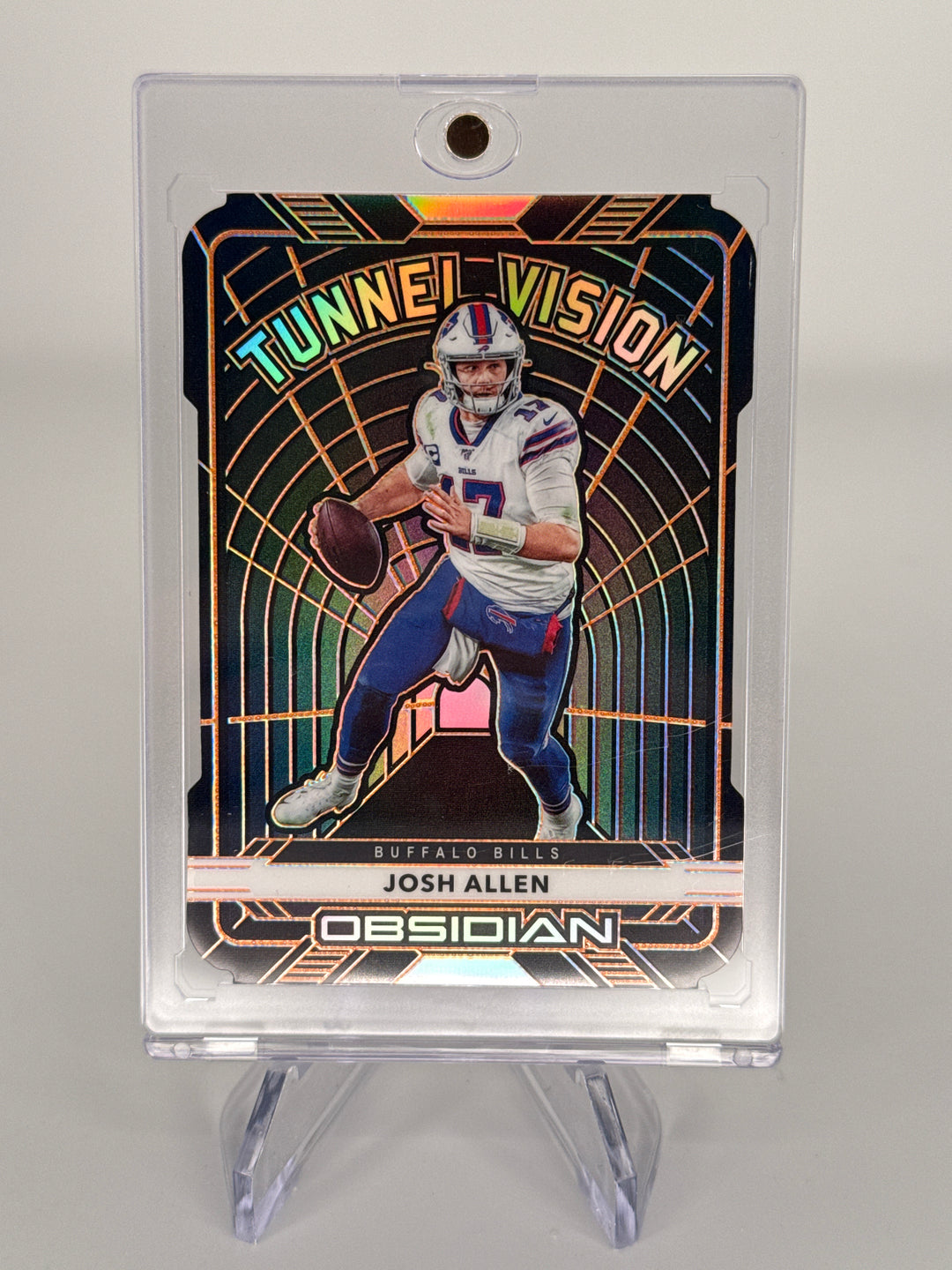 Josh Allen 2020 Panini Obsidian Tunnel Vision Electric Etch Orange, 15/25