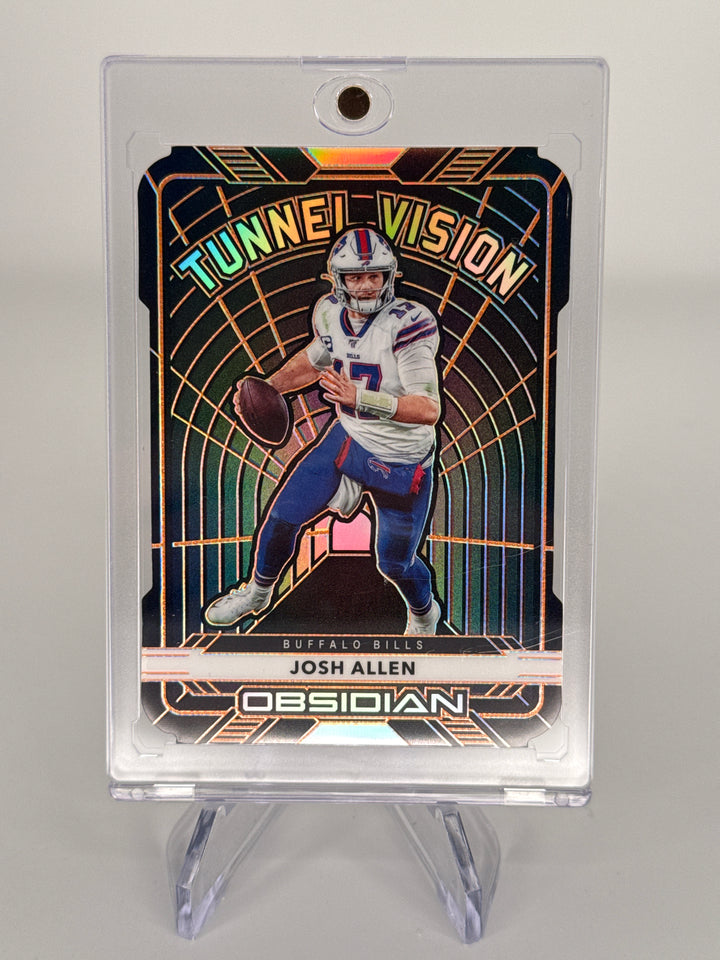 Josh Allen 2020 Panini Obsidian Tunnel Vision Electric Etch Orange, 15/25