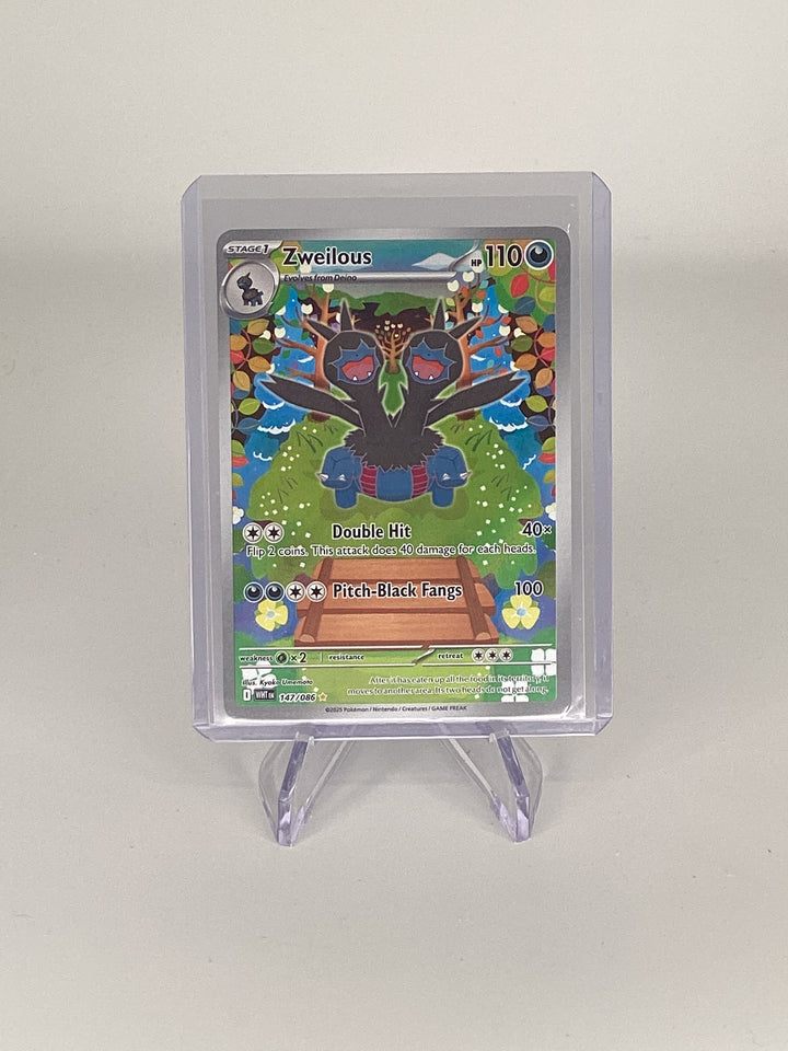 Pokemon TCG 2025 Zweilous White Flare Full Art Illustration Rare, 147/086