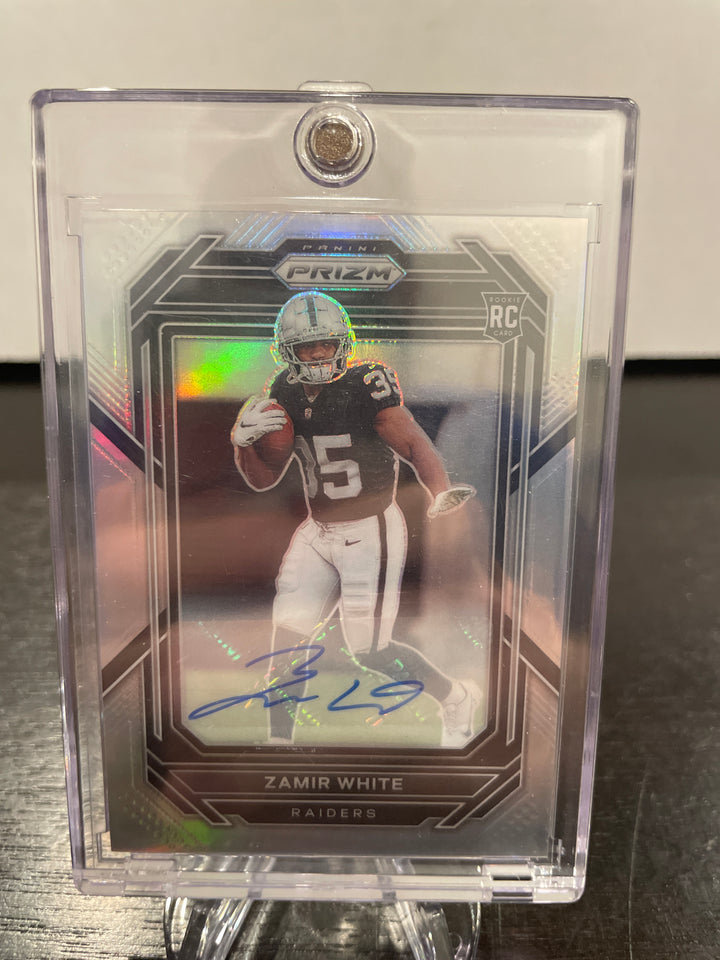 Zamir White 2022 Panini Prizm Silver Rookie Auto