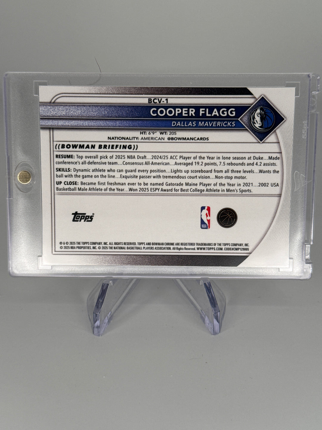 Cooper Flagg 2025 Bowman Chrome Mega Box Mojo Rookie