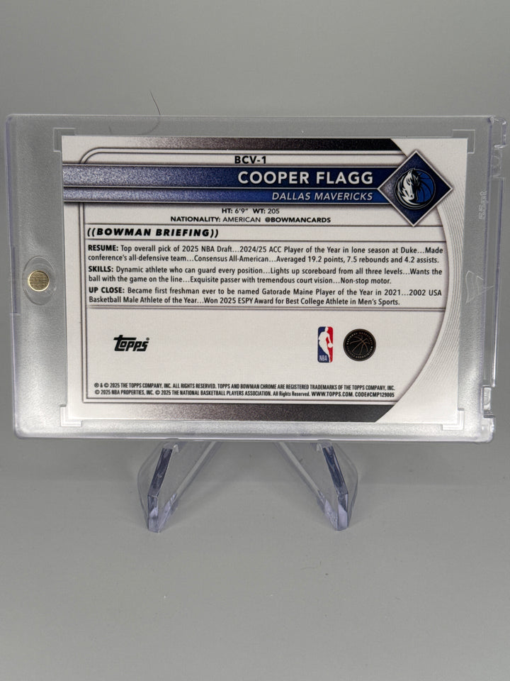 Cooper Flagg 2025 Bowman Chrome Mega Box Mojo Rookie