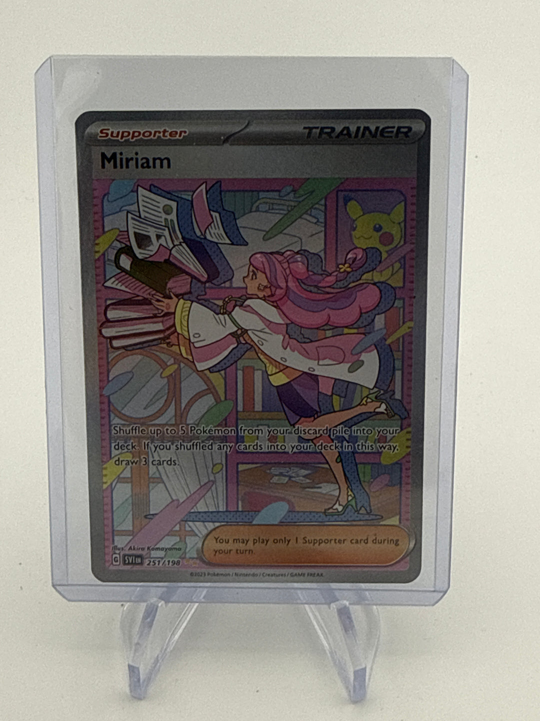 Pokemon TCG 2023 Miriam Trainer Scarlet & Violet Secret Rare, 251/198