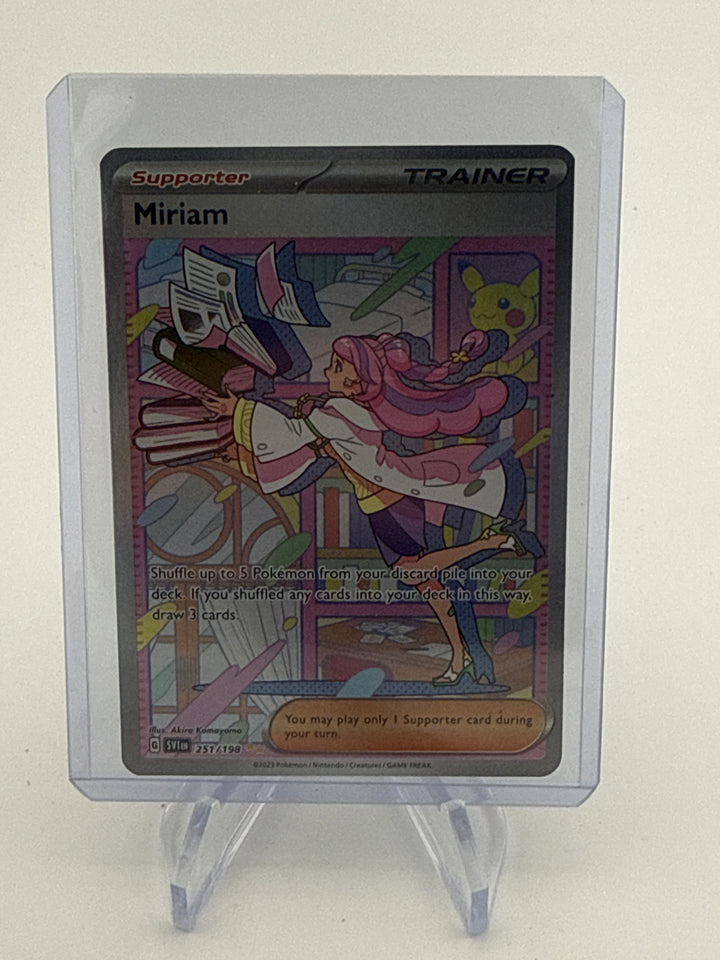 Pokemon TCG 2023 Miriam Trainer Scarlet & Violet Secret Rare, 251/198