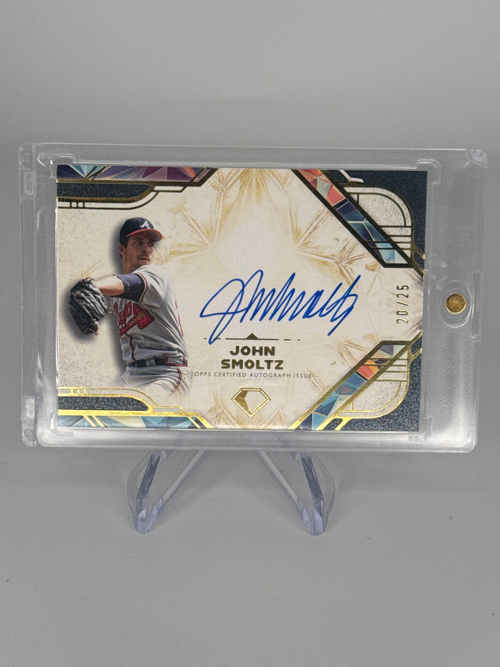 John Smoltz 2025 Topps Diamond Icons Diamond Auto, 20/25