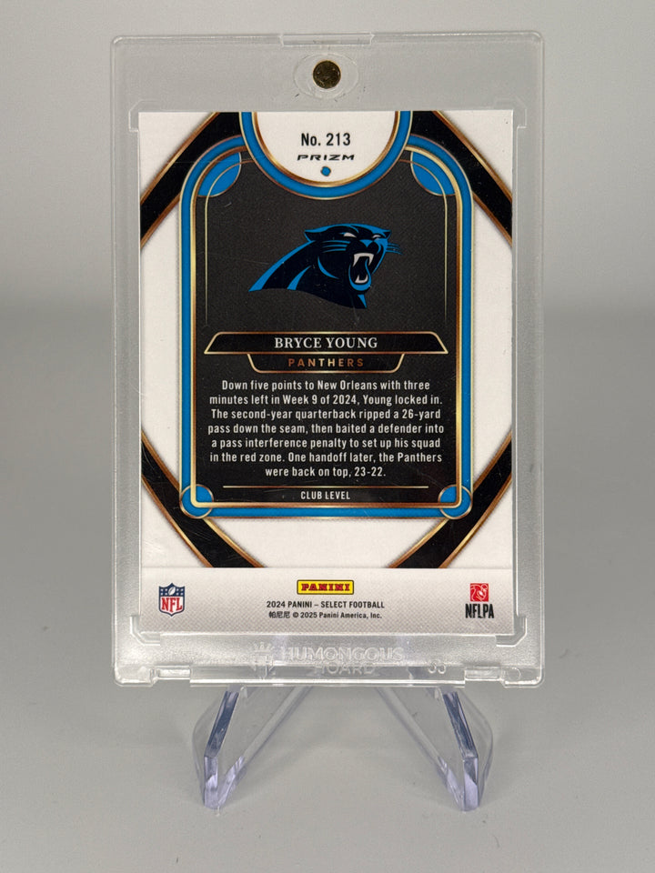 Bryce Young 2024 Panini Select Club Level Zebra SSP