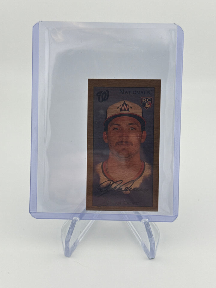 Dylan Crews 2025 Topps T205 SSP Wood Stock Mini Rookie