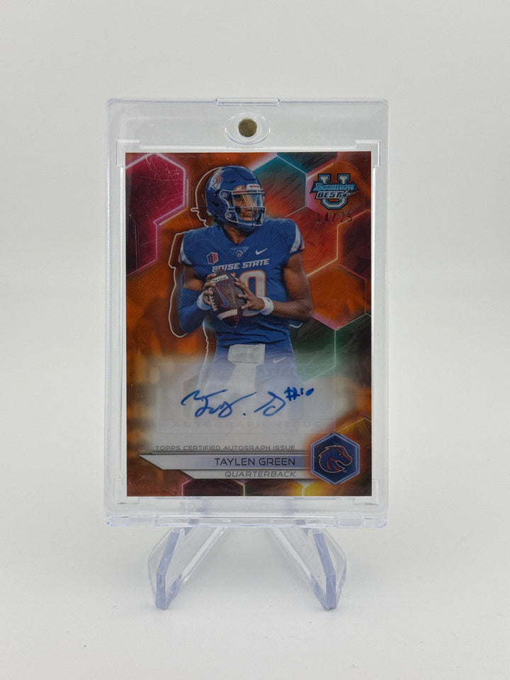 Taylen Green 2023 Bowman Best University Auto Orange, 14/25