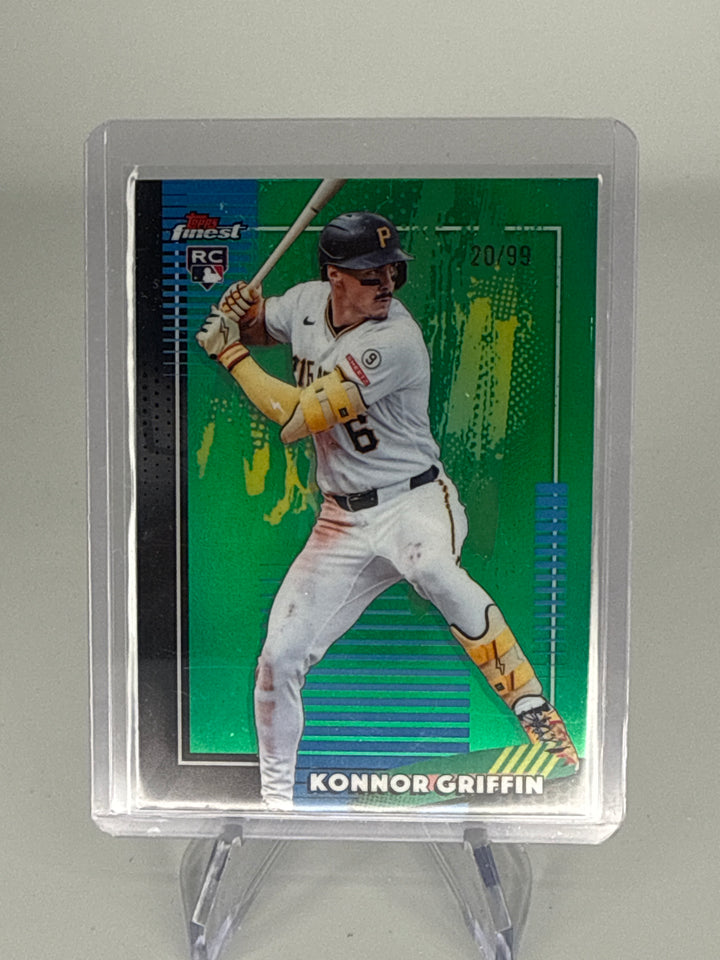 Konnor Griffin 2026 Topps Finest Green Refractor Rookie, 20/99