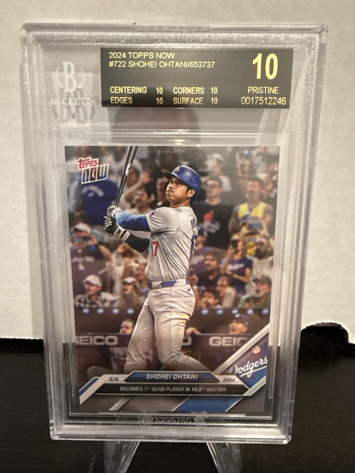 Shohei Ohtani 2024 Topps Now, BGS 10 Pristine Black Label