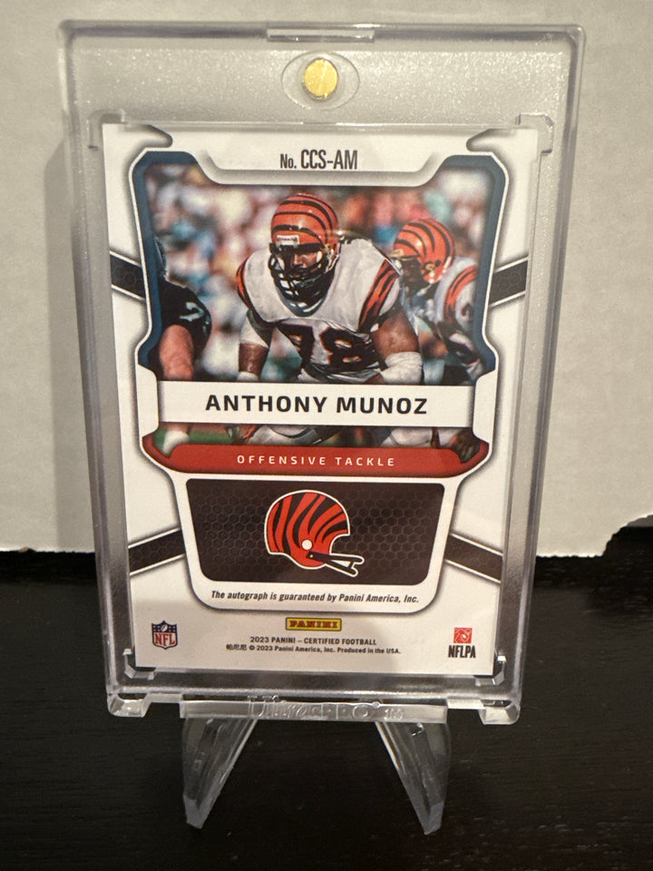 Anthony Munoz 2023 Panini Certified Canton Certified Auto Green, 1/3