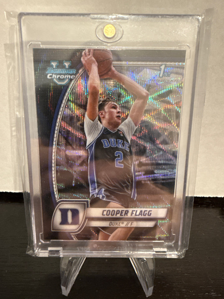 Cooper Flagg 2024 Bowman Chrome University 1st Bowman Black Wave Refractor
