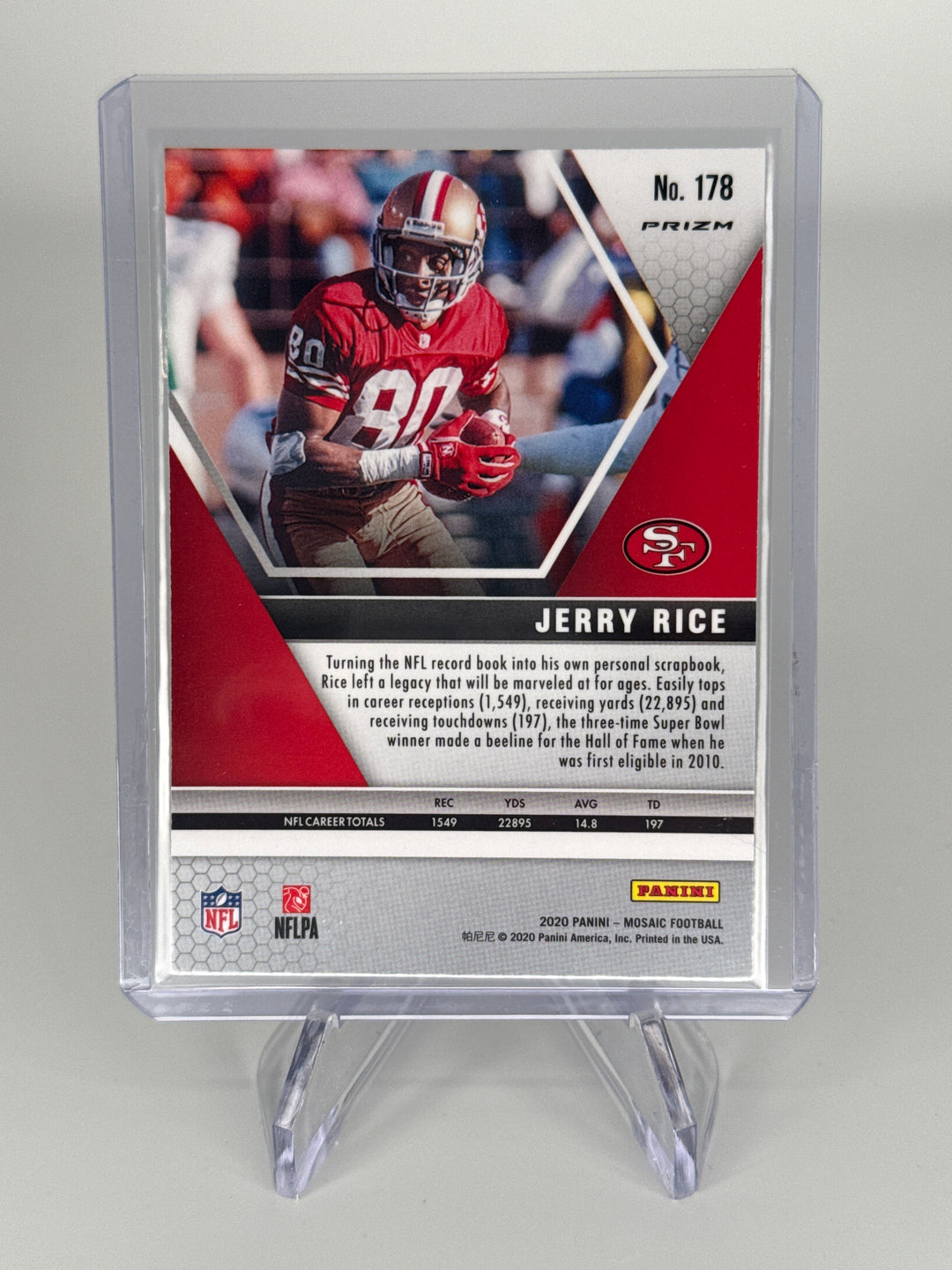 Jerry Rice 2020 Panini Mosaic SSP Genesis