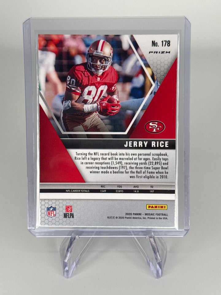 Jerry Rice 2020 Panini Mosaic SSP Genesis