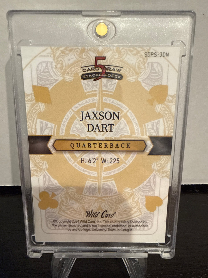 Jaxson Dart 2024 Wild Card Chrome King of Hearts, 2/2