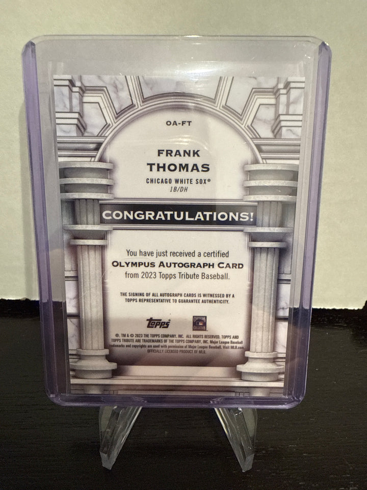 Frank Thomas 2023 Topps Tribute Olympus Auto, 097/100