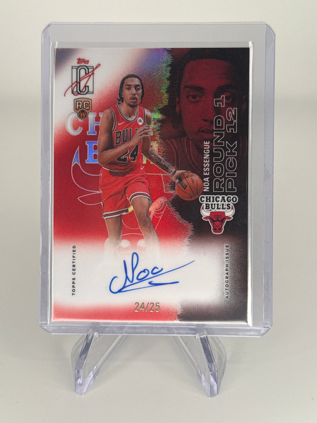 Noa Essengue 2026 Topps Signature Class Chrome Rookie Auto, 24/25