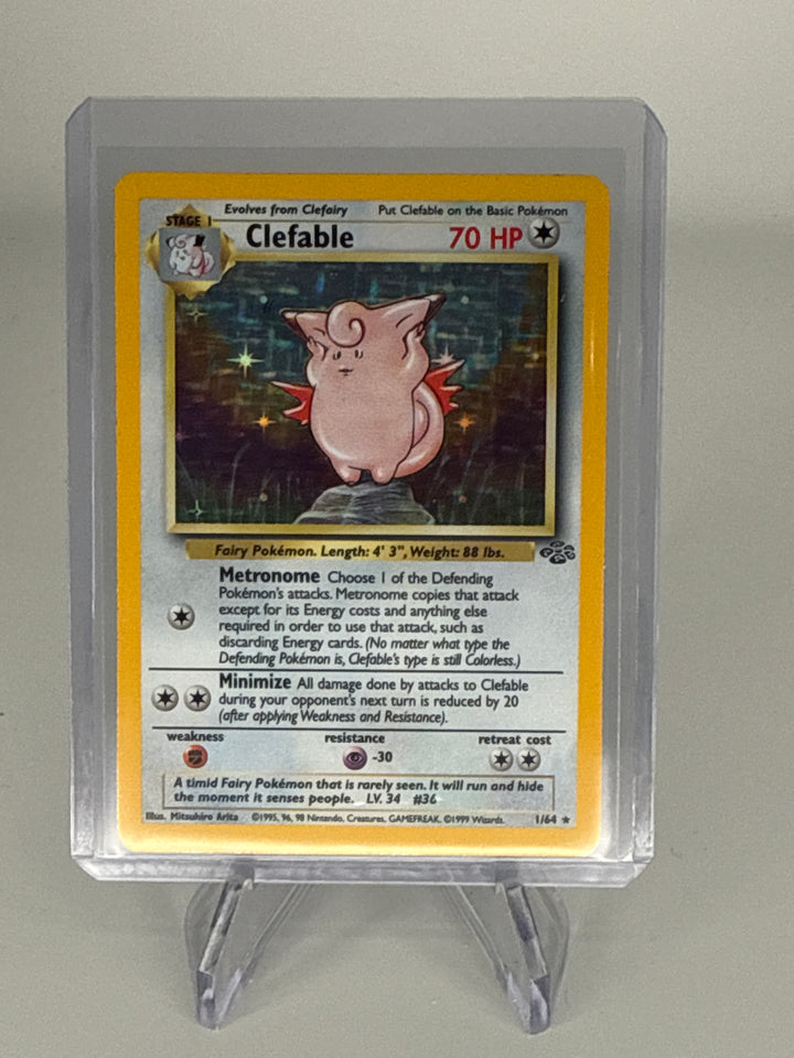 Pokemon TCG 1999 Clefable Jungle Set Holo, 1/64