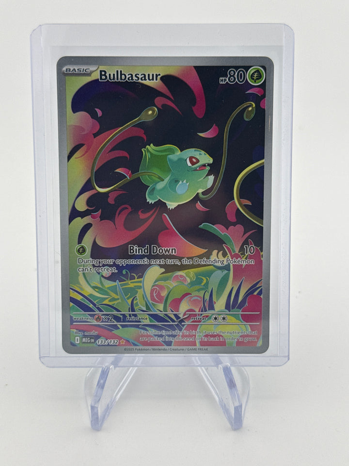 Pokemon TCG 2025 Bulbasaur Mega Evolutions Full Art Illustration Rare, 133/132