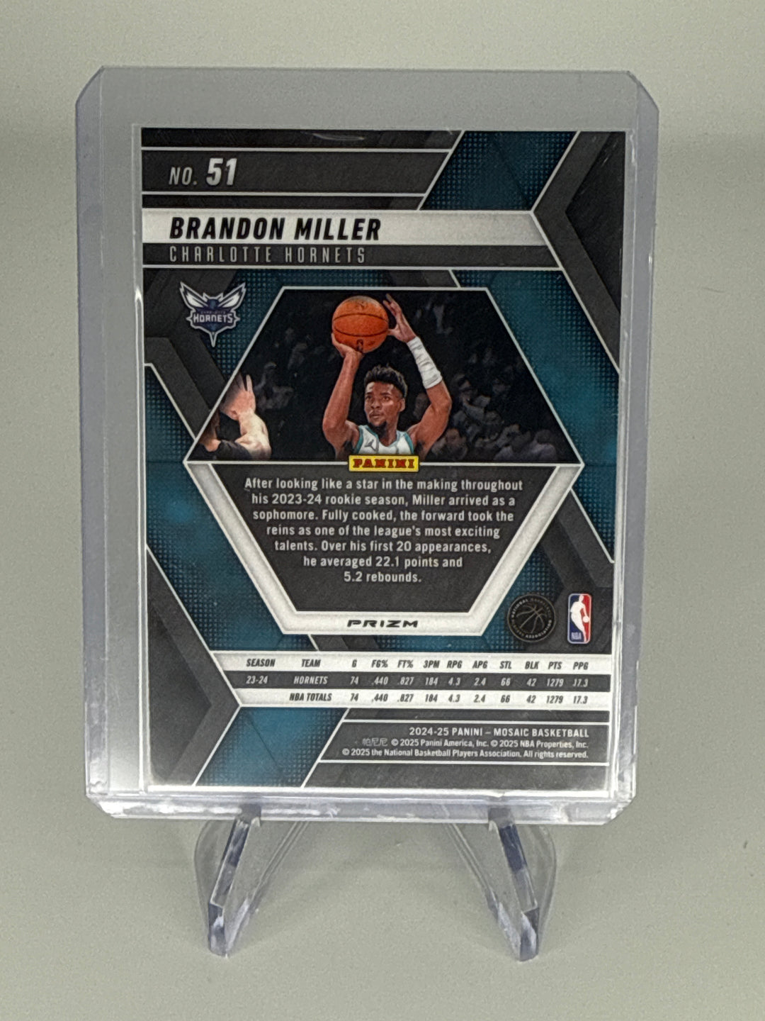 Brandon Miller 2024-2025 Panini Mosaic Genesis SSP