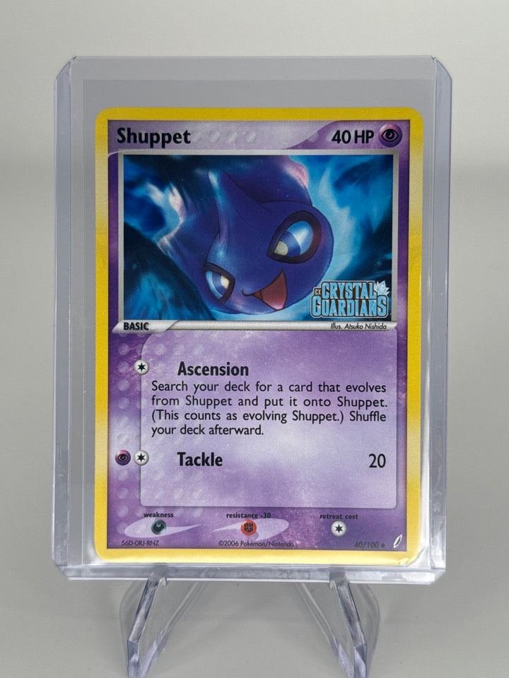 Pokemon TCG 2006 Shuppet EX Crystal Guardians Stamped Holo, 40/100
