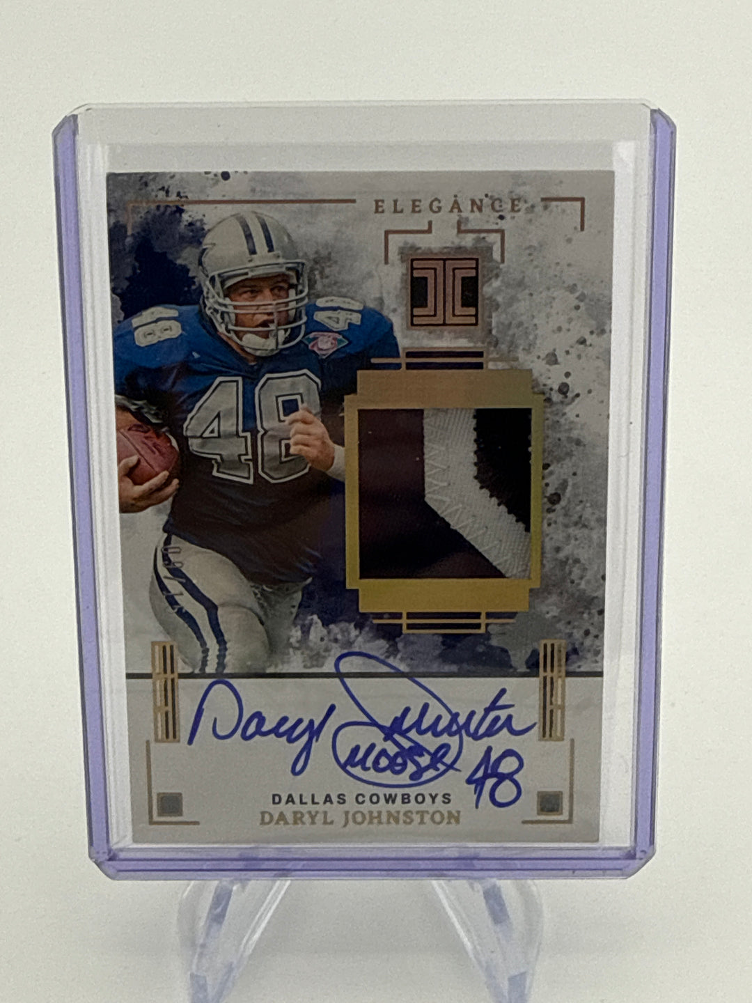 Daryl Johnston 2025 Panini Impeccable Elegance Patch Auto, 09/15