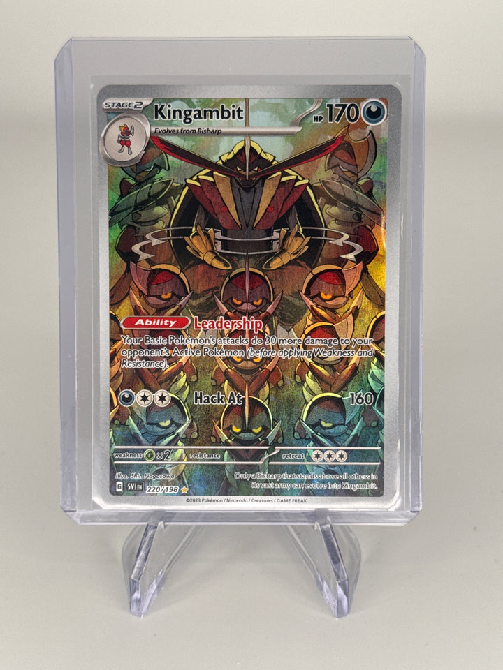 Pokémon TCG 2023 Kingambit Scarlet & Violet Full Art Illustration Rare, 220/198