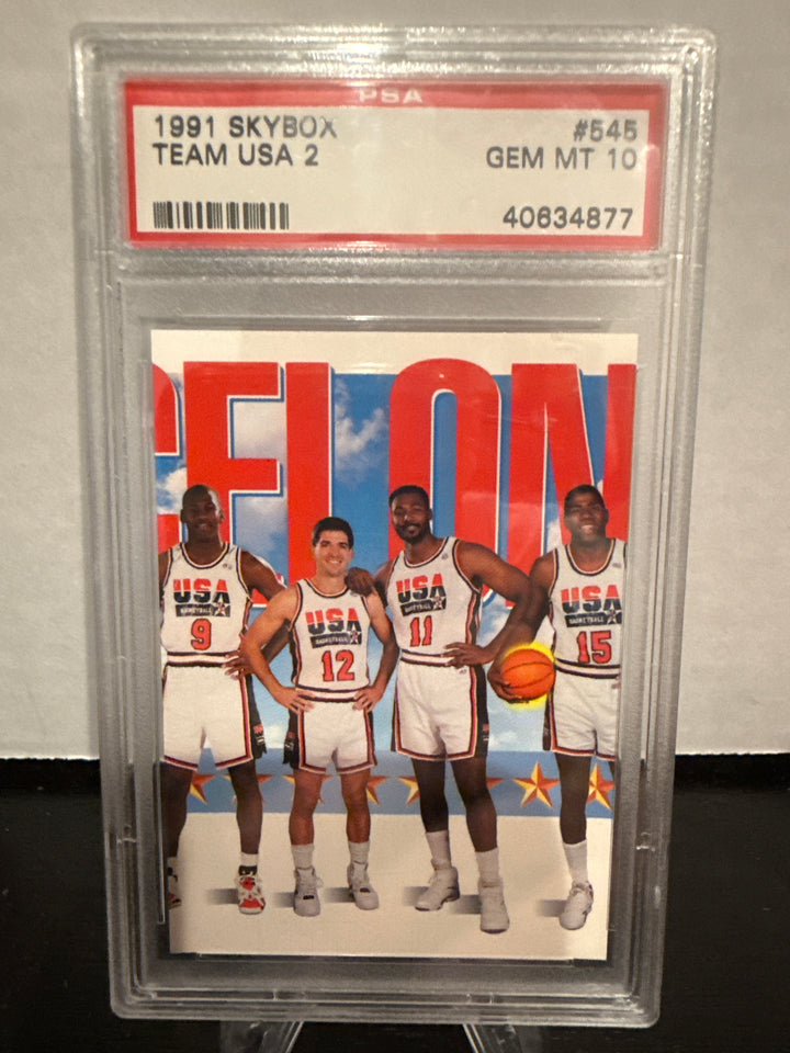 1991 Skybox Team USA Basketball, PSA 10 Gem Mint