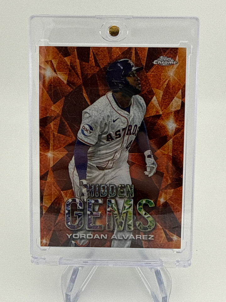 Yordan Alvarez 2024 Topps Chrome Hidden Gems SSP Case Hit