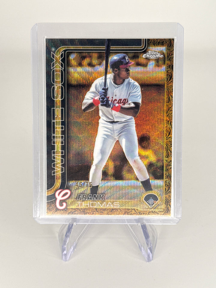 Frank Thomas 2025 Topps Gilded Collection Gold Wave Refractor, 45/75