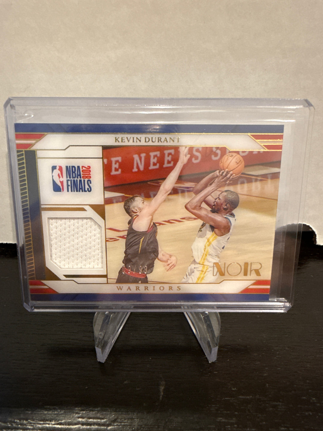 Kevin Durant 2024-2025 Panini Noir, 2018 NBA Finals Game Worn Relic, 89/99