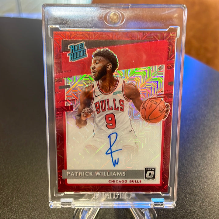 Patrick Williams 2020-2021 Panini Optic Rated Rookie Red Choice Autograph
