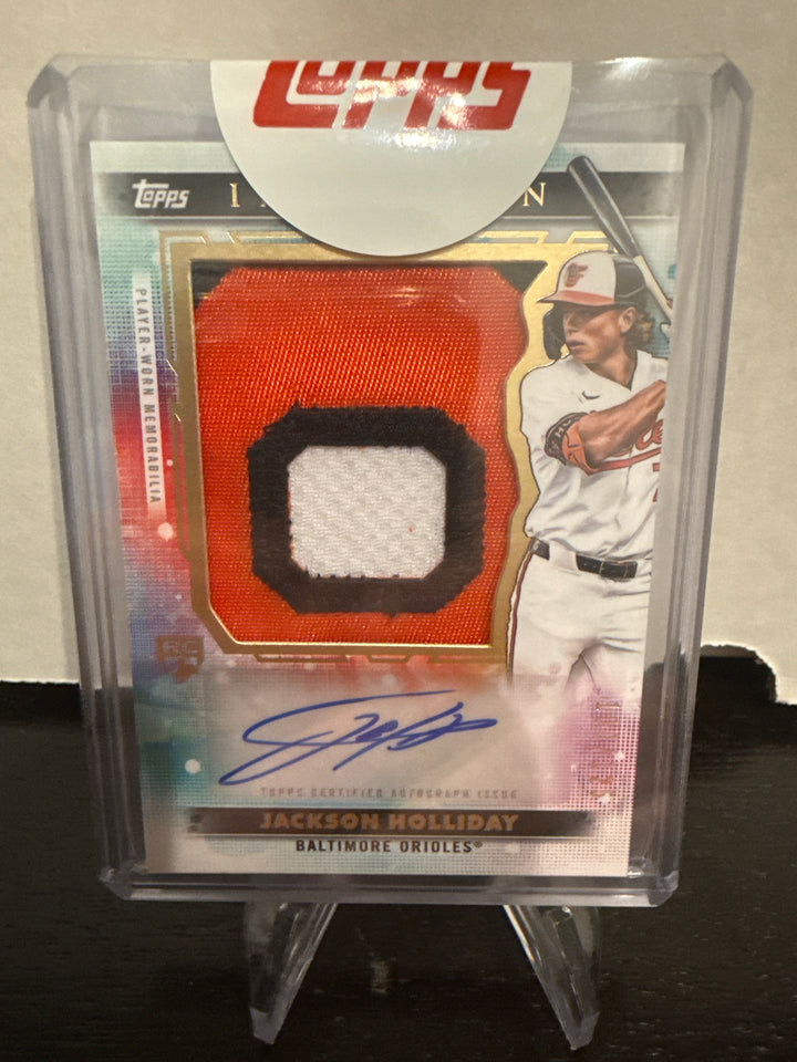 Jackson Holliday 2024 Topps Inception Rookie Patch Auto, 100/125